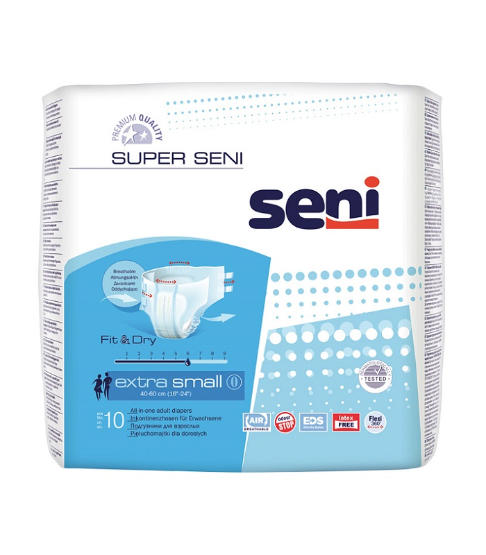 Pieluchomajtki SUPER SENI XS 10szt