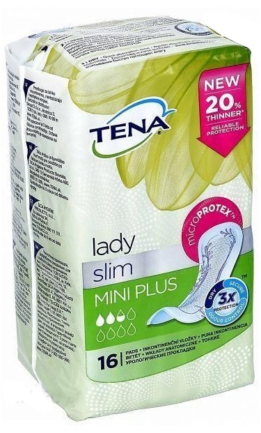 Podpaski TENA lady slim mini plus 16szt